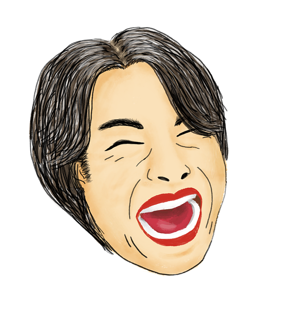 Free expression funny laugh illustration