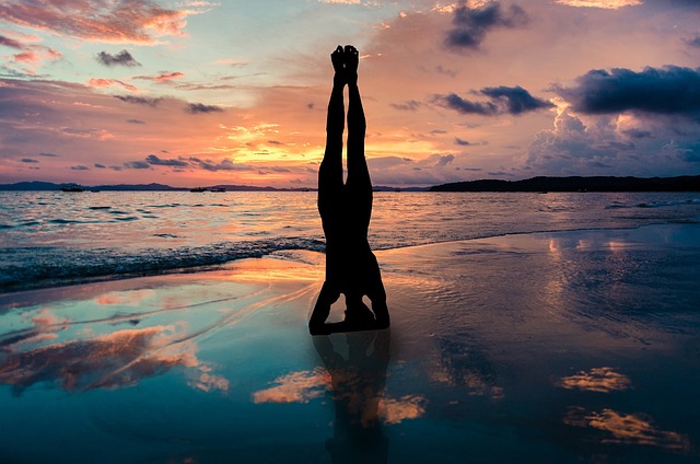 Yoga Stand In Hands Silhouette · Free photo on Pixabay
