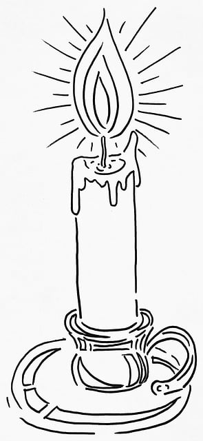 Kaars, Licht, Zwart En Wit
