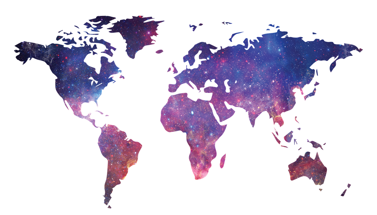 Galaxie Weltkarte Raum Kostenloses Bild Auf Pixabay