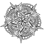 drawing, mandala, design