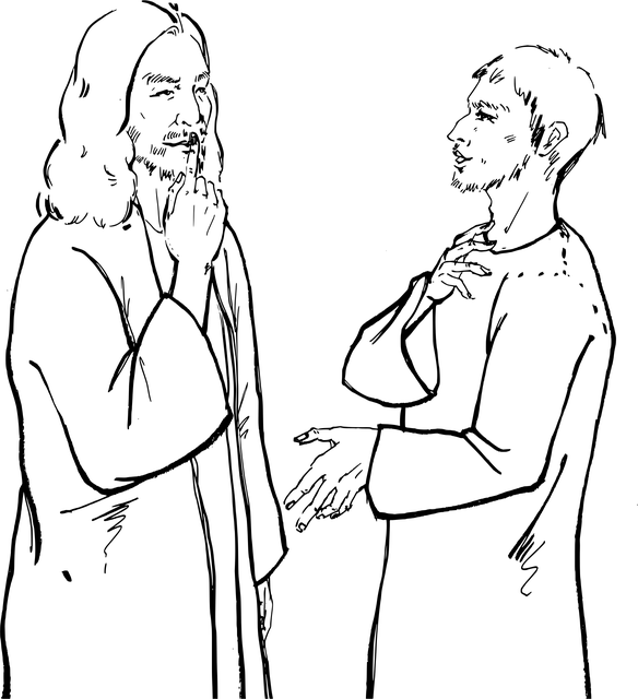 Free jesus mark bible illustration