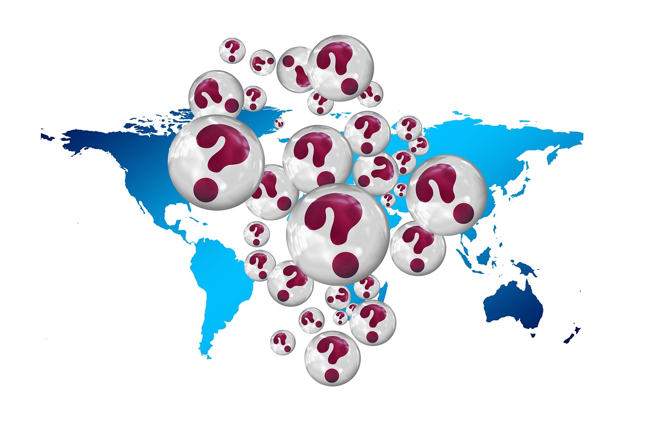 Download free HD stock image of Question Mark A Notice Free question mark a notice continents illustration
