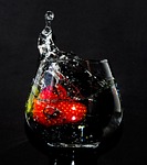 strawberry, fruit, red