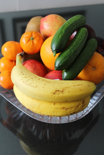 Fruit, Komkommers, Banaan, Organg