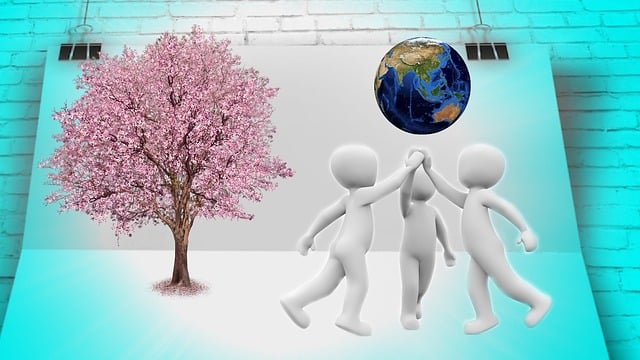 Free management joint project meeting illustration