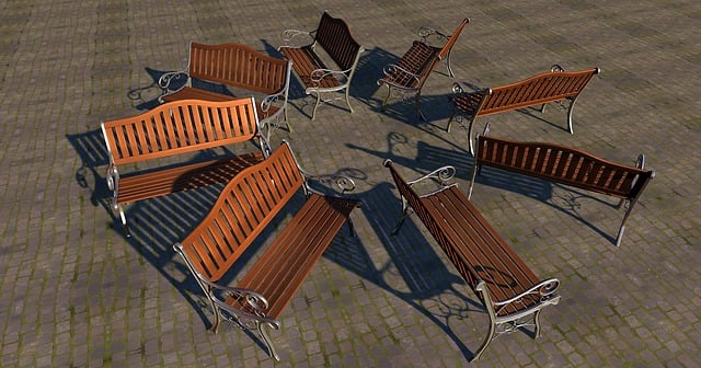 Free park bench bench wood illustration