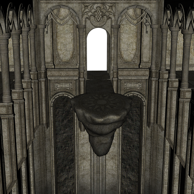 Free temple architecture sanctuary illustration