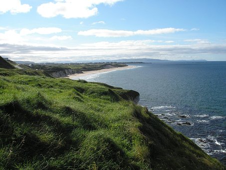 Litoral, Irlanda, Oceano, Costa, Mar