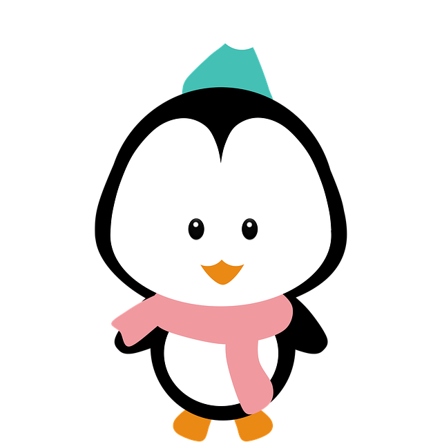 Free christmas penguin happy illustration