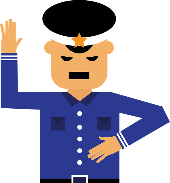 Free Stop Traffic Police vector and picture