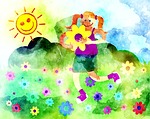 watercolour, watercolor, ink