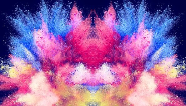 Pulver, Symmetrie, Farbe, Pulver, Pulver