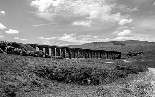 Ribblehead, Viaduto, Estrada De Ferro