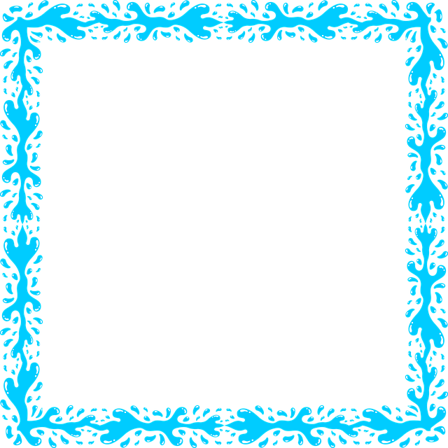 Free abstract aqua art vector