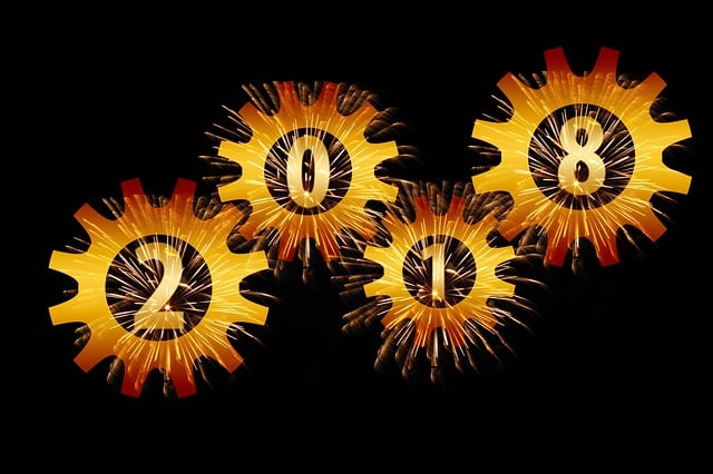 Free mechanics gear new year's day illustration
