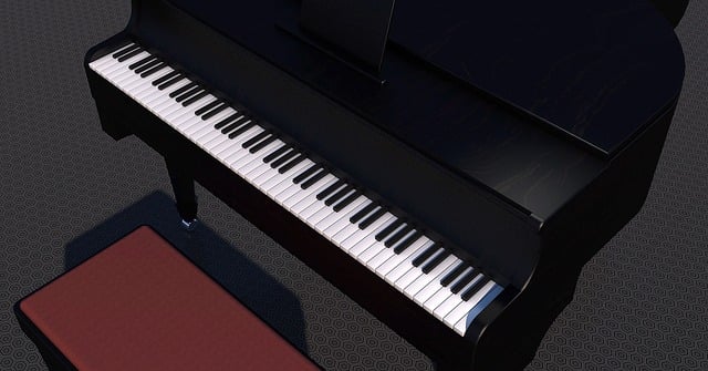 Free piano wing music illustration