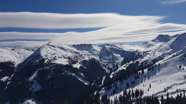 Montanha, Nuvens, Paraíso, Neve, Alpes