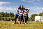 cheerleading, girls, kids