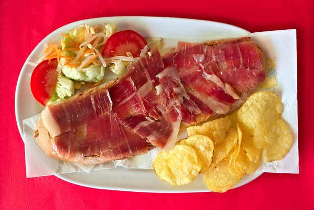 Voedsel, Jamon, Aardappelen, Lunch, Menu