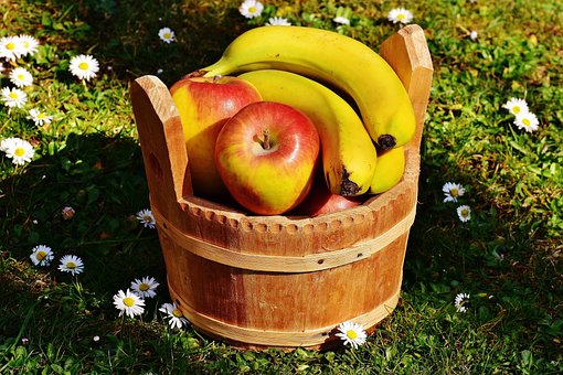 Basket, Wood, Fruit, Fruit Basket