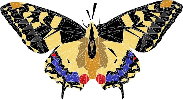 Free butterfly peacock spring illustration