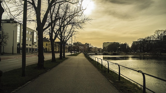 Malmöstad, Eftermiddagsfoto, Malmökanal