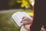 adult, blur, book