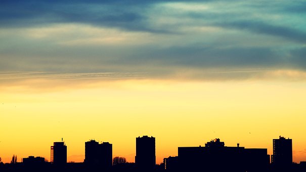 Architecture, Backlit, Buildings, City