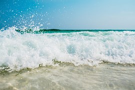 Beach, Foam, Motion, Ocean, Sea
