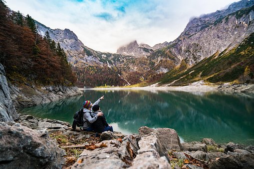 Action Adventure Alps Conifers Couple Dayl