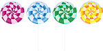 sweetmeats, clipart, on a stick