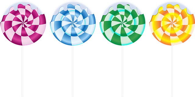 Free sweetmeats clipart on a stick illustration