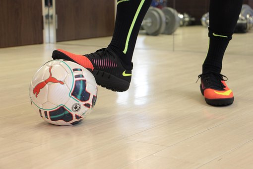 サッカー, フットサル, ボール, スポーツ, 足, フットサル, フットサル