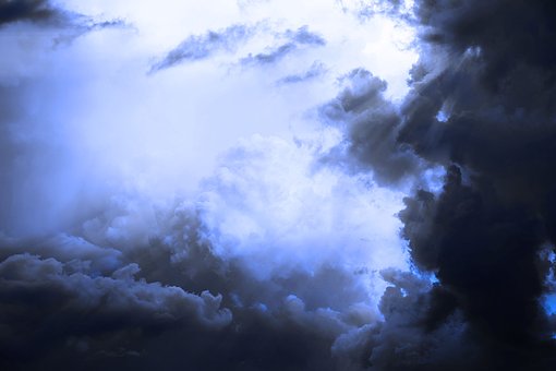 Himmel, Skyer, Skinne, Skue, Blå