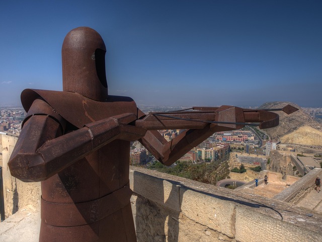 Alicante, Spania, Blå Himmel, Borg