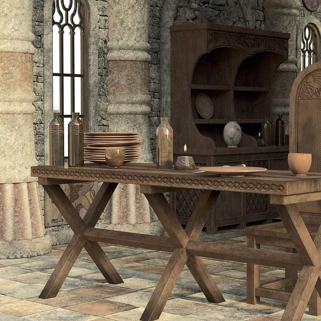 Free middle ages castle space illustration