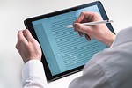 tablet, stylus, secretary