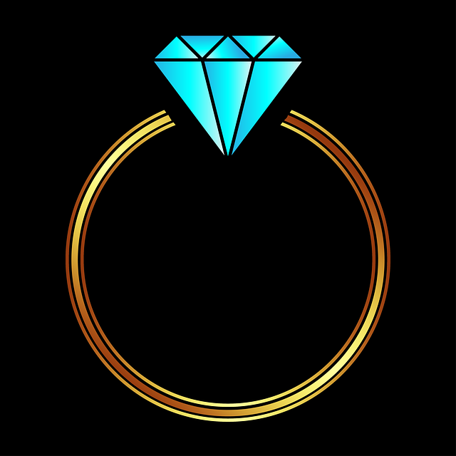 Ring, Diamond, Sort, Sort Baggrund