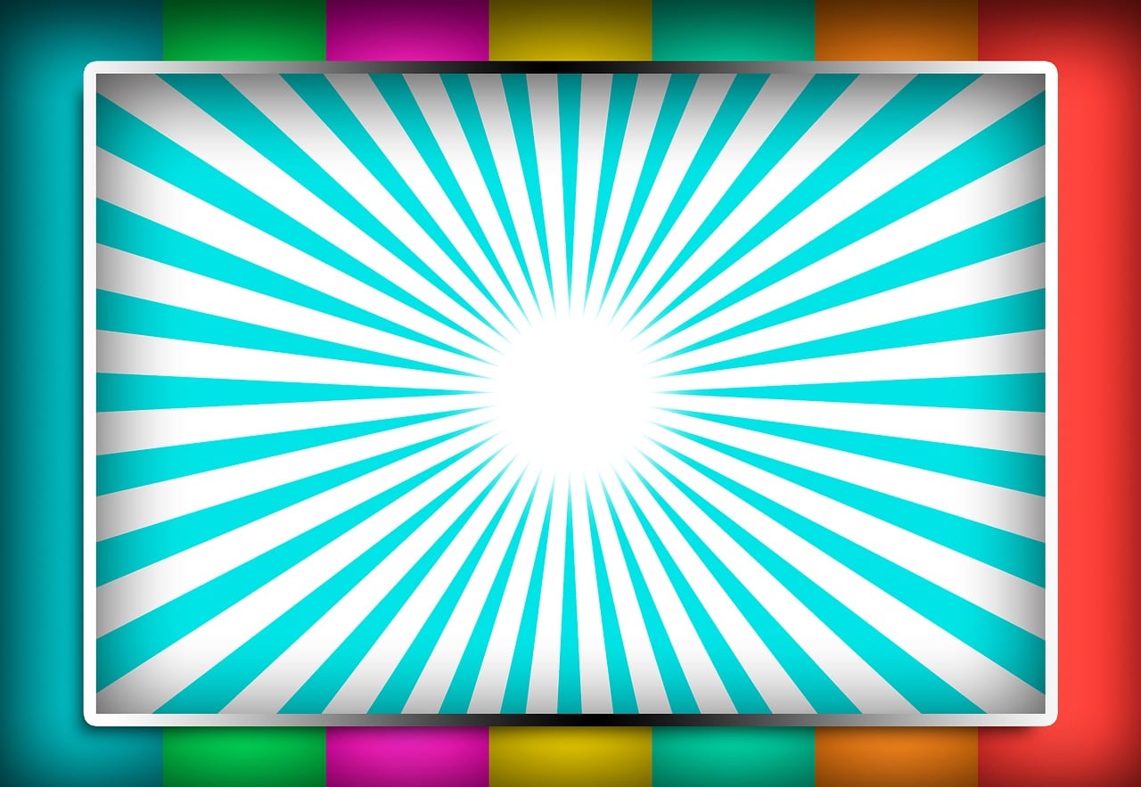 Download free HD stock image of White Board Ad Display Free white board ad display rainbow colors illustration