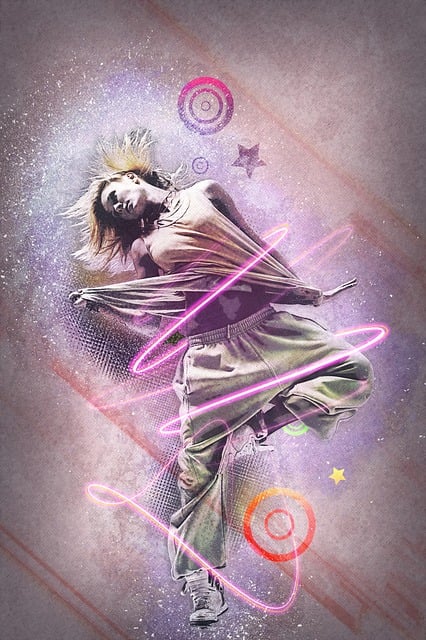 Free girl dance style illustration