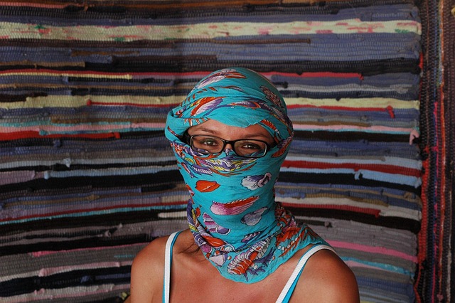 Free In The Desert A Woman photo and picture