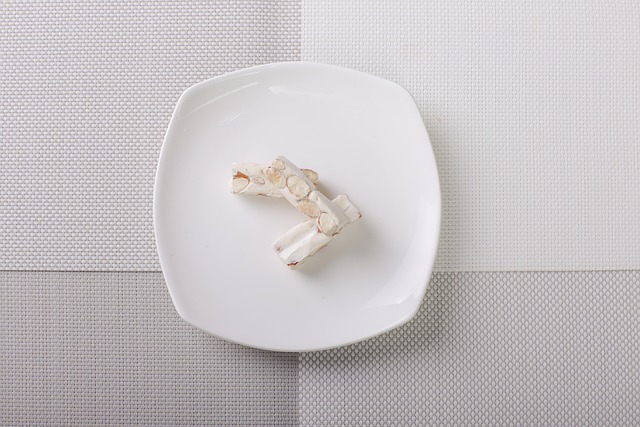 Turrón, Almendra, Lámina, Postre