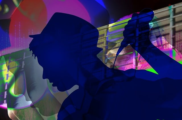 Free concert singer silhouette illustration