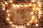 earth, world, map