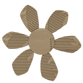 Bølgepapp, Papp, Papir, Blomst