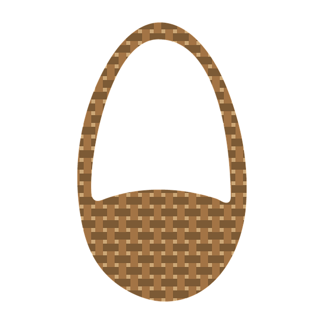 Free easter basket weave illustration