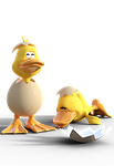 egg, duck, place
