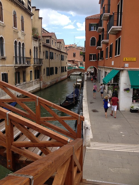 Veneza, Itália, Verão, Nuvens, Panorama