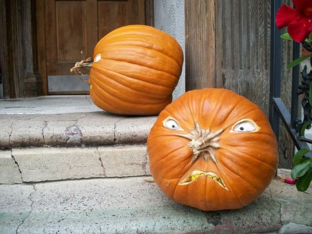 Kürbis, Orange, Halloween, Oktober